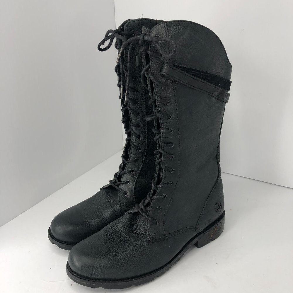 Dr. Martens Side Zip Pebbled Leather Boots